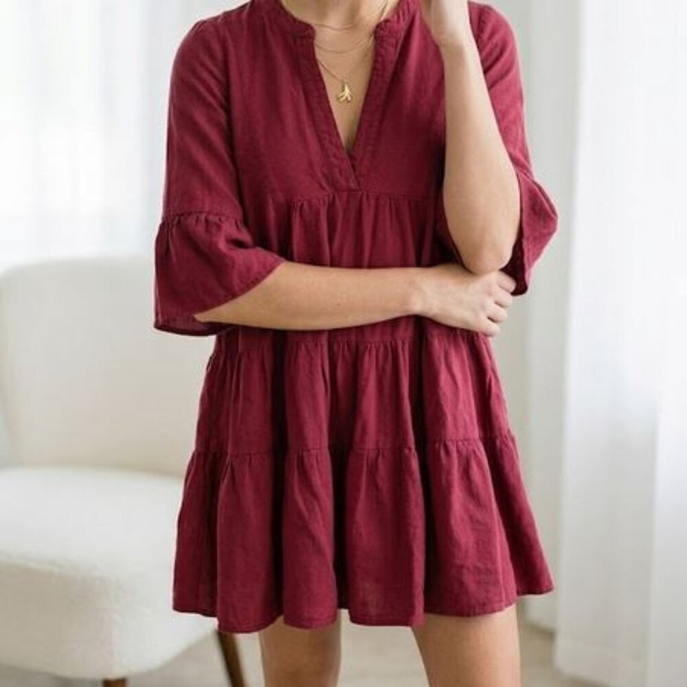 Glam Bohemian Red Dress
